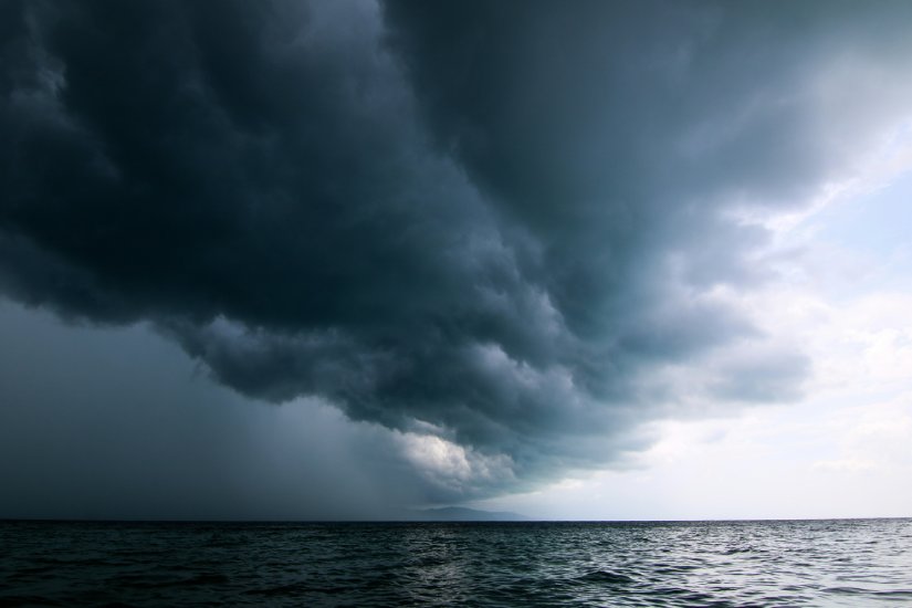 a wide picture of stormy clouds